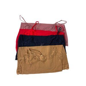 Bundle of 4 Lace Trim Camis